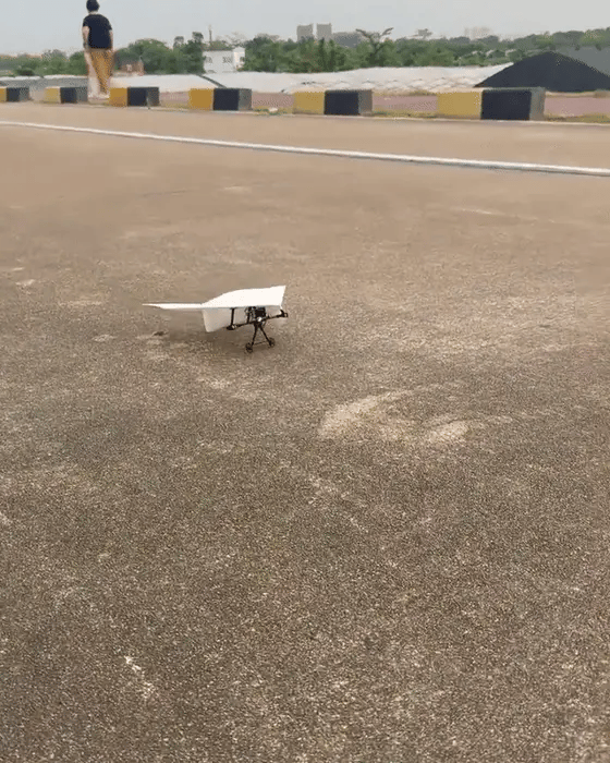 FoldFlyer taking off from the ground