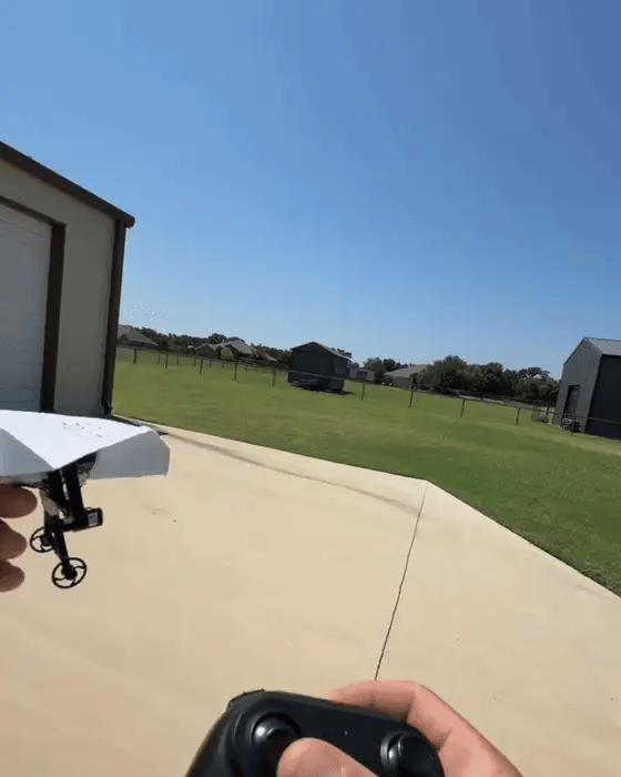 The paper plane you folded — now with a motor